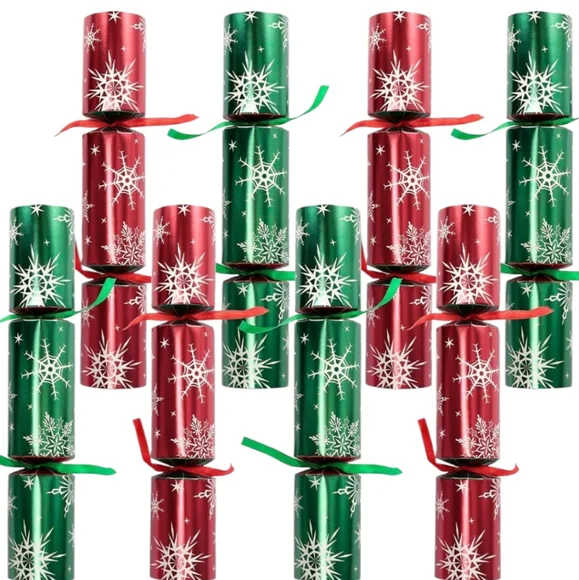 🎄 Festive Christmas Party Crackers - Red and Green - Picture 5 of 5